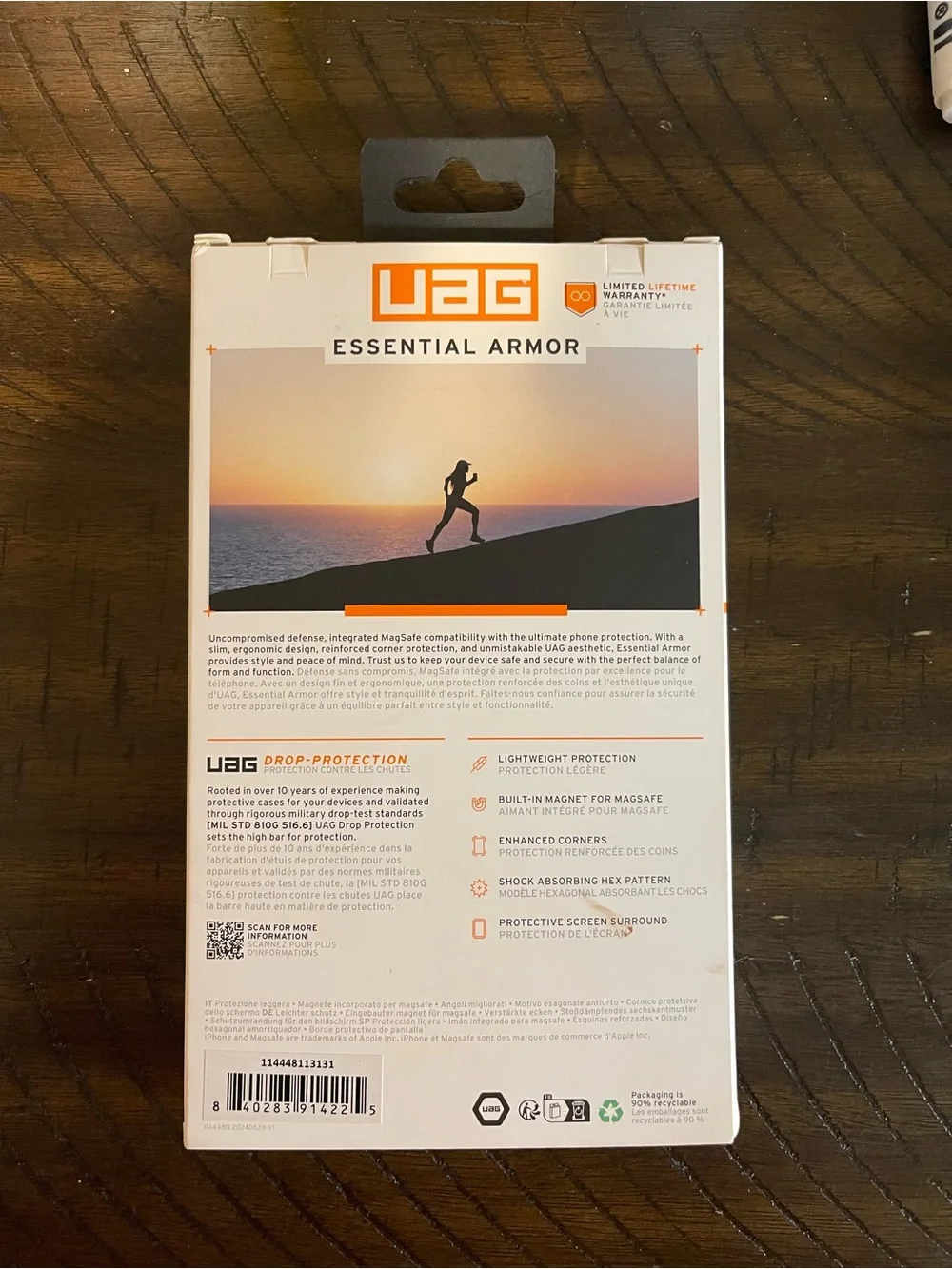 UAG Essential Armor Case for 2024 iPhone Pro in Black and White